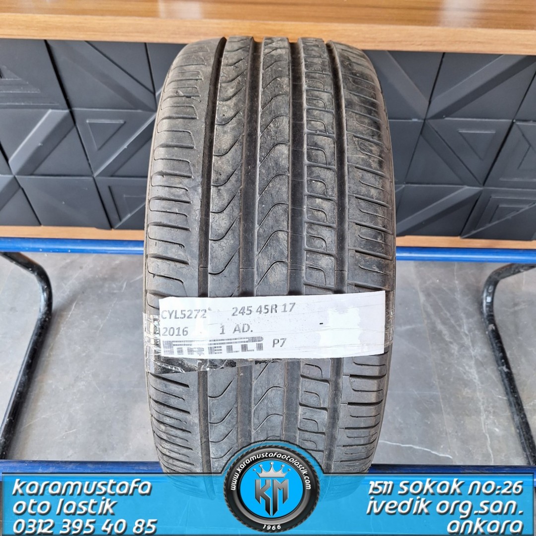 245 45 R 17 PIRELLI P7 95W * 2016 * 1 ADET * CYL5272