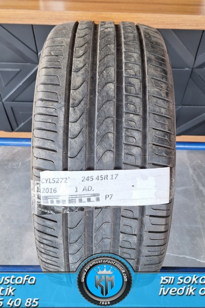 245 45 R 17 PIRELLI P7 95W * 2016 * 1 ADET * CYL5272 **