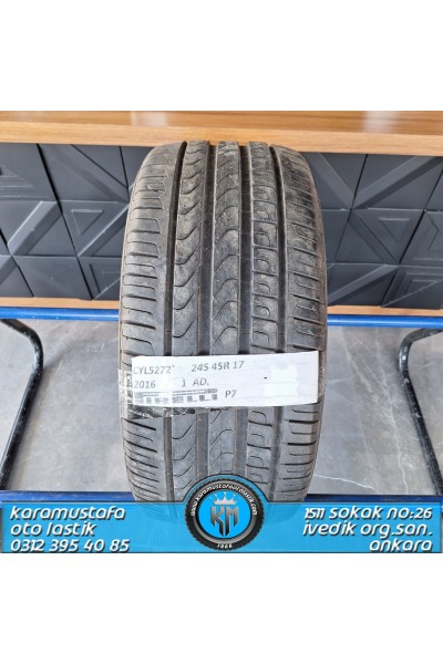 245 45 R 17 PIRELLI P7 95W * 2016 * 1 ADET * CYL5272 **