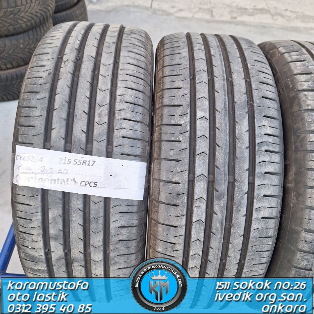 215 55 R 17 CONTINENTAL CPC5 JELLI 94V * 2019 * 4 ADET * CYL5294
