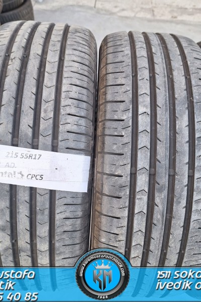 215 55 R 17 CONTINENTAL CPC5 JELLI 94V * 2019 * 4 ADET * CYL5294 **