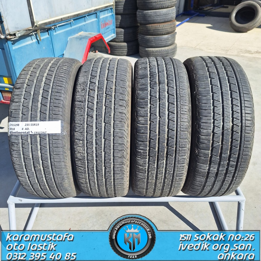 235 55 R 19 CONTINENTAL CROSS CONTAC 105W M+S * 2018 * 4 ADET * CYL5298