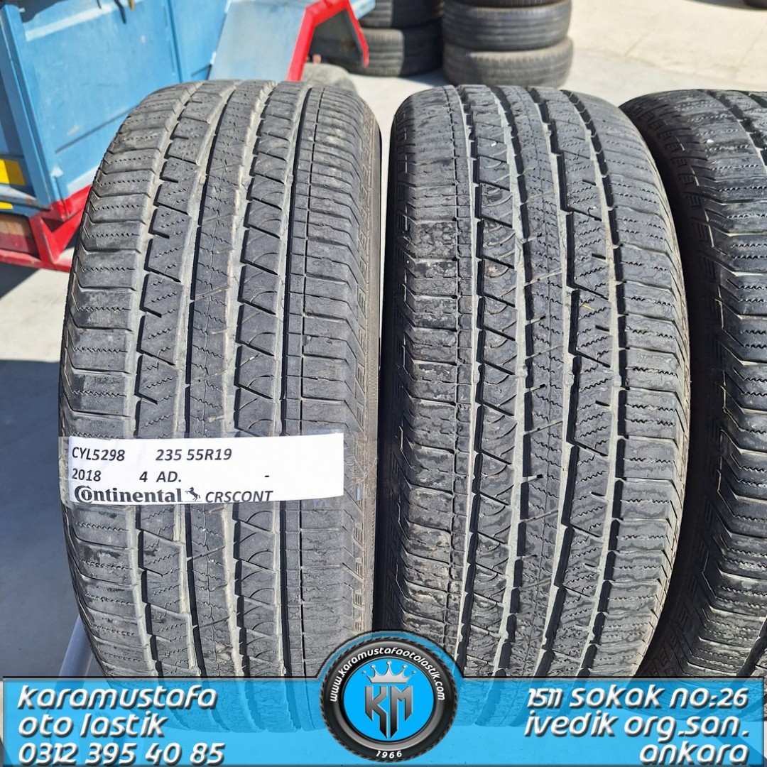 235 55 R 19 CONTINENTAL CROSS CONTAC 105W M+S * 2018 * 4 ADET * CYL5298