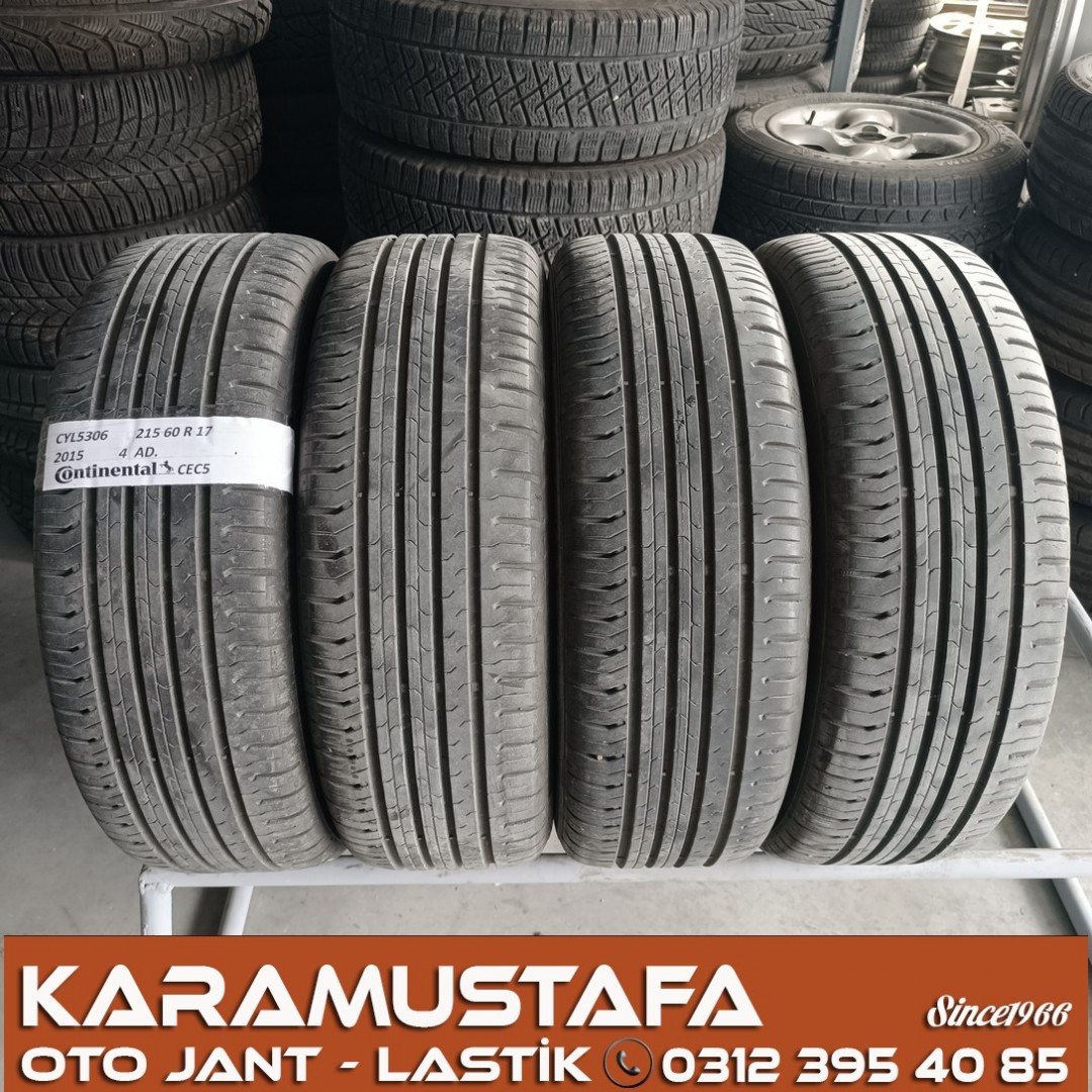 215 60 R 17 CONTINENTAL CEC5 96H * 2016 * 4 ADET * CYL5306