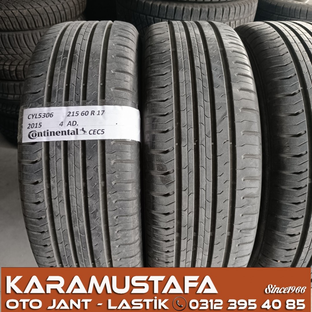 215 60 R 17 CONTINENTAL CEC5 96H * 2016 * 4 ADET * CYL5306