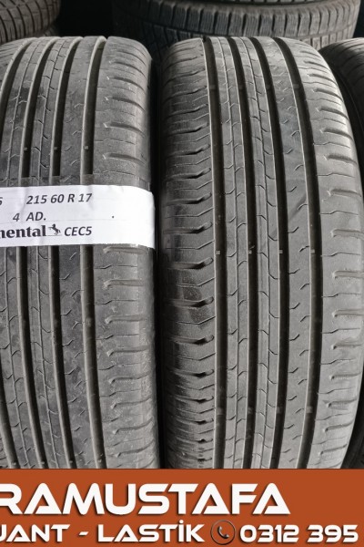 215 60 R 17 CONTINENTAL CEC5 96H * 2016 * 4 ADET * CYL5306 **