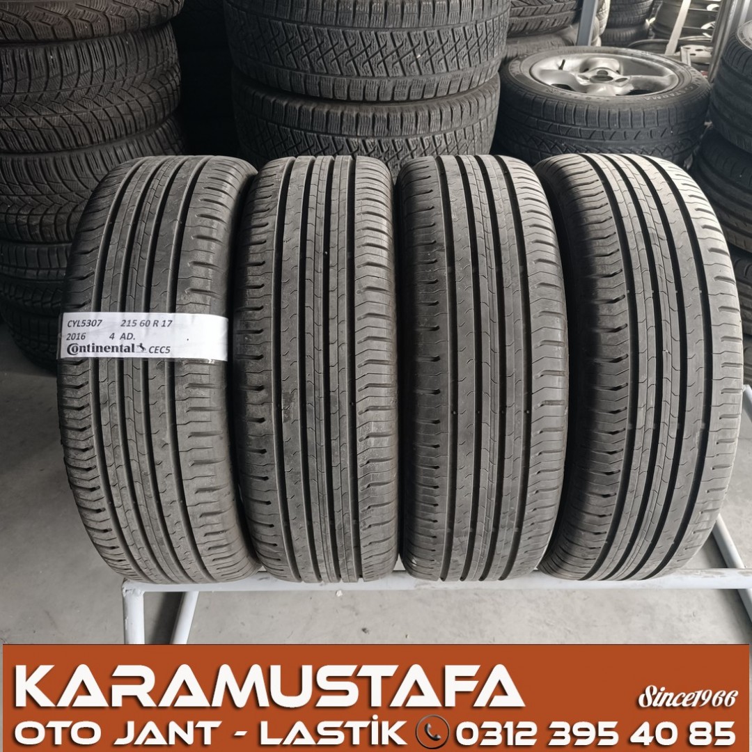 215 60 R 17 CONTINENTAL CEC5 96H * 2015 * 4 ADET * CYL5307