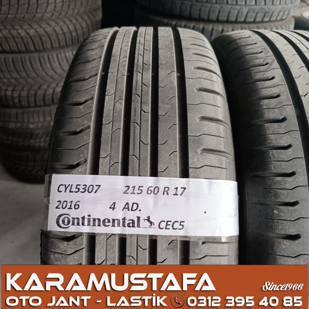 215 60 R 17 CONTINENTAL CEC5 96H * 2015 * 4 ADET * CYL5307