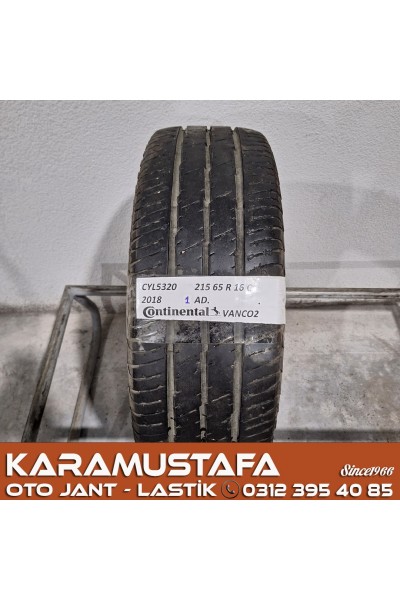 215 65 R 16 CONTINENTAL VANCO2 109T * 2018 * 1 ADET * CYL5320