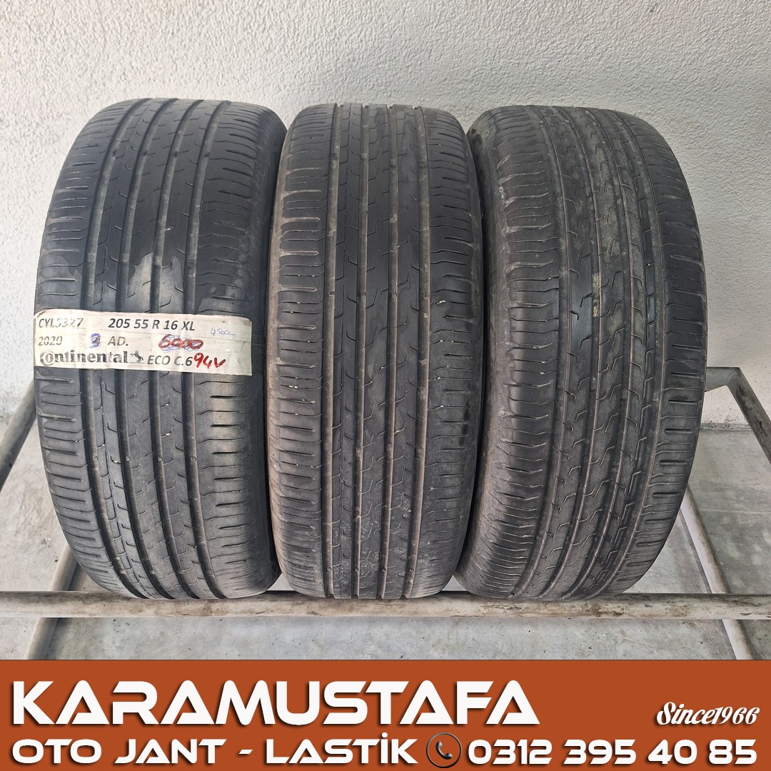 205 55 R 16 CONTINENTAL ECO6 94H * 2020 * 3 ADET * CYL5327