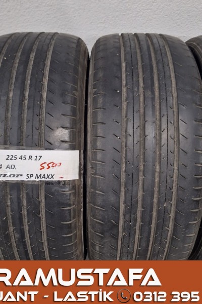 225 45 R 17 DUNLOP SPMAXX 91W * 2022 * 4 ADET * CYL5330 **