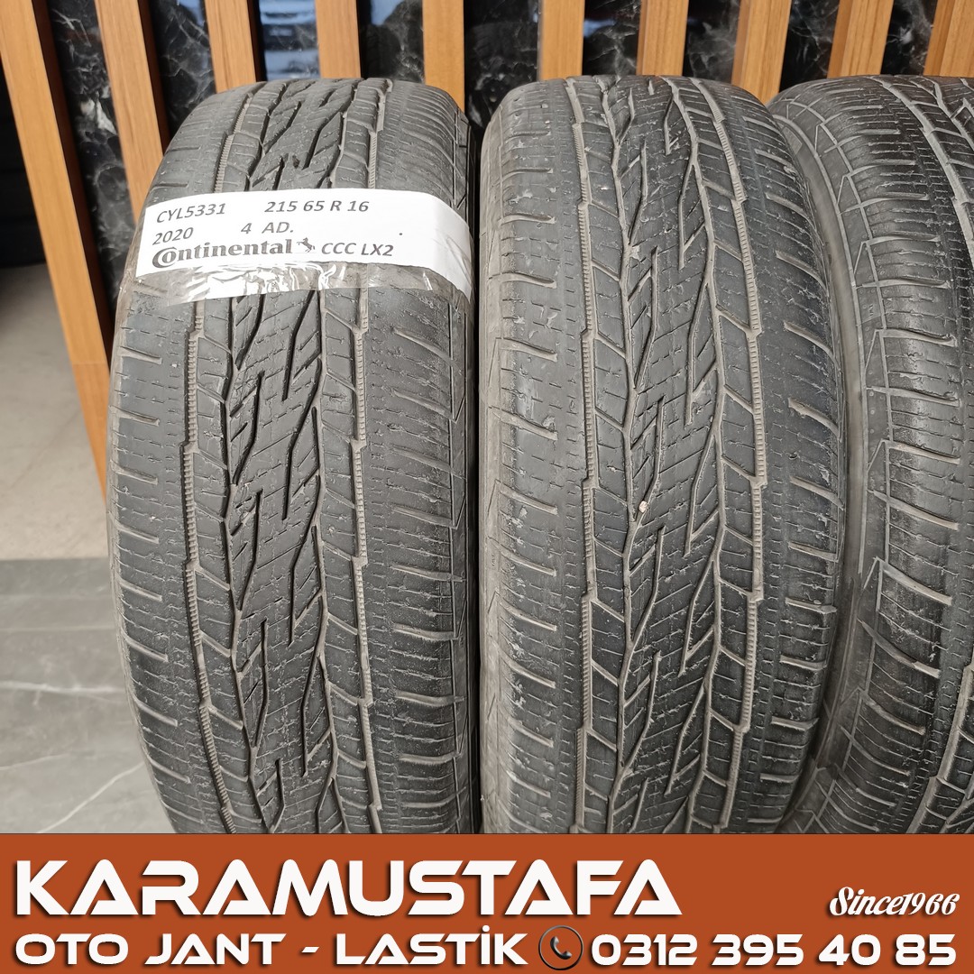 215 65 R 16 CONTINENTAL CCCLX2 98H * 2020 * 4 ADET * CYL5331