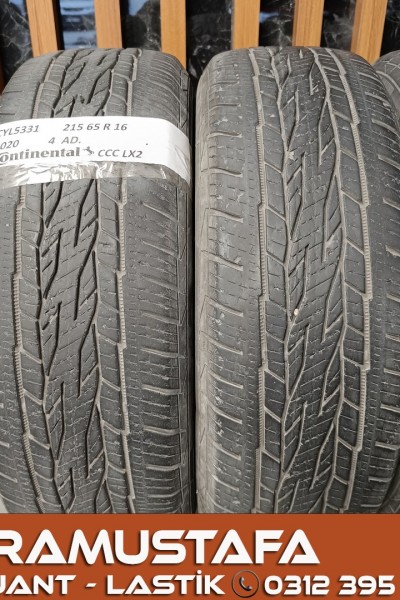 215 65 R 16 CONTINENTAL CCCLX2 98H * 2020 * 4 ADET * CYL5331