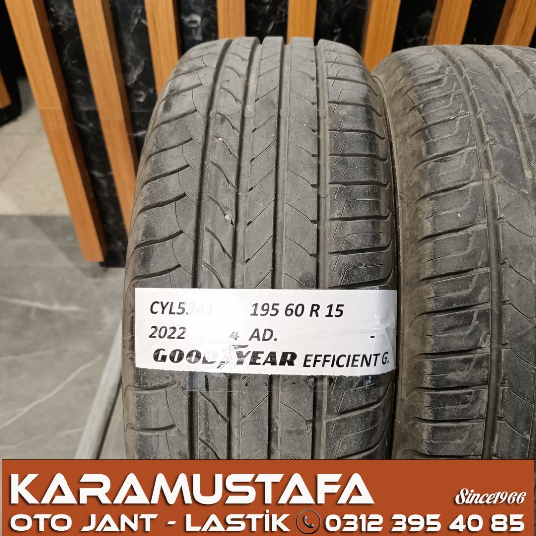 195 60 R 15 GOODYEAR EFG 88H * 2022 * 4 ADET * CYL5341