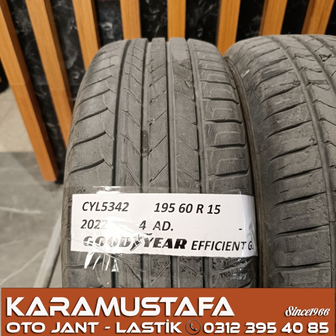 195 60 R 15 GOODYEAR EFG 88H * 2022 * 4 ADET * CYL5342