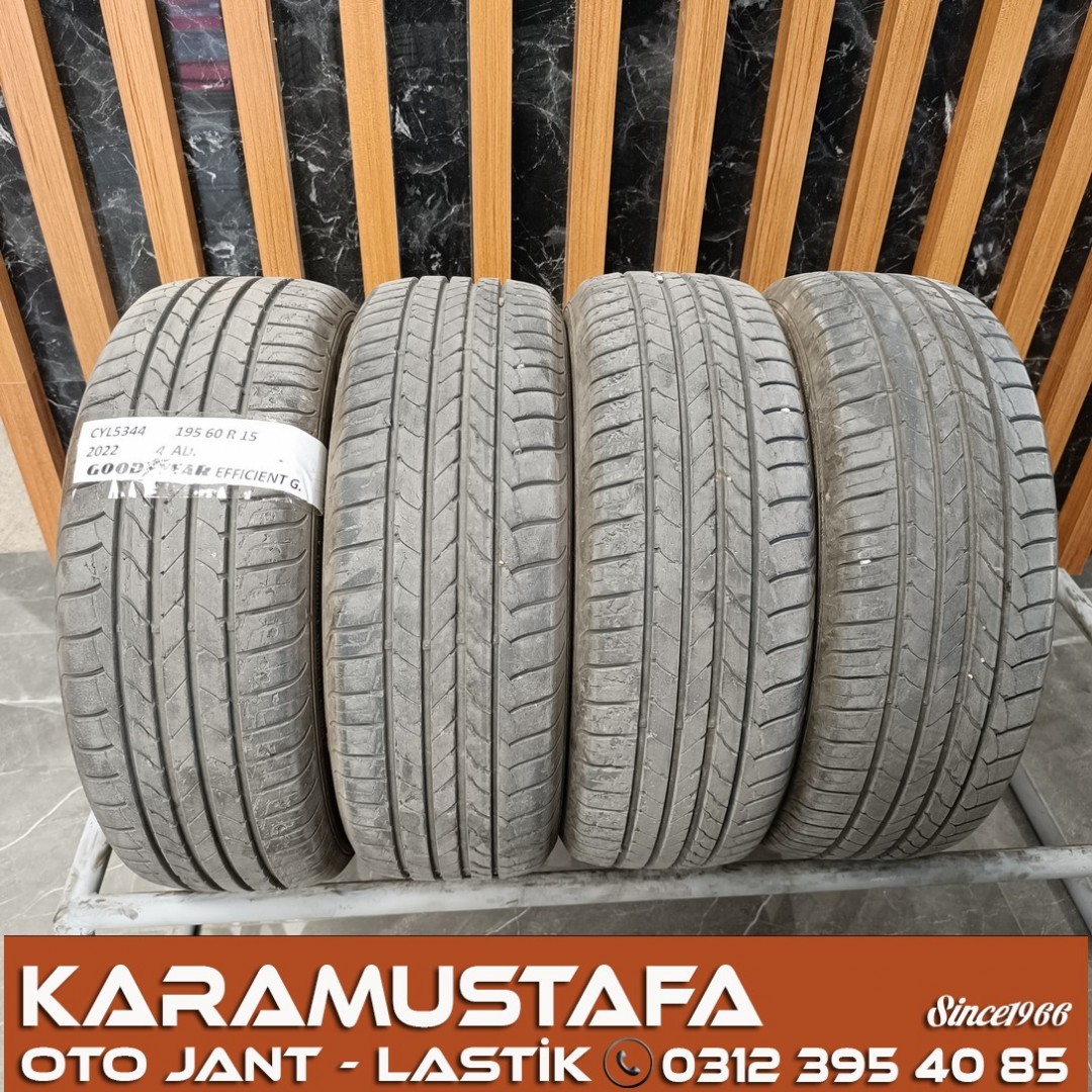 195 60 R 15 GOODYEAR EFG 88H * 2022 * 4 ADET * CYL5344