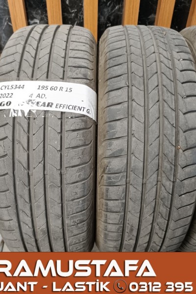 195 60 R 15 GOODYEAR EFG 88H * 2022 * 4 ADET * CYL5344 **