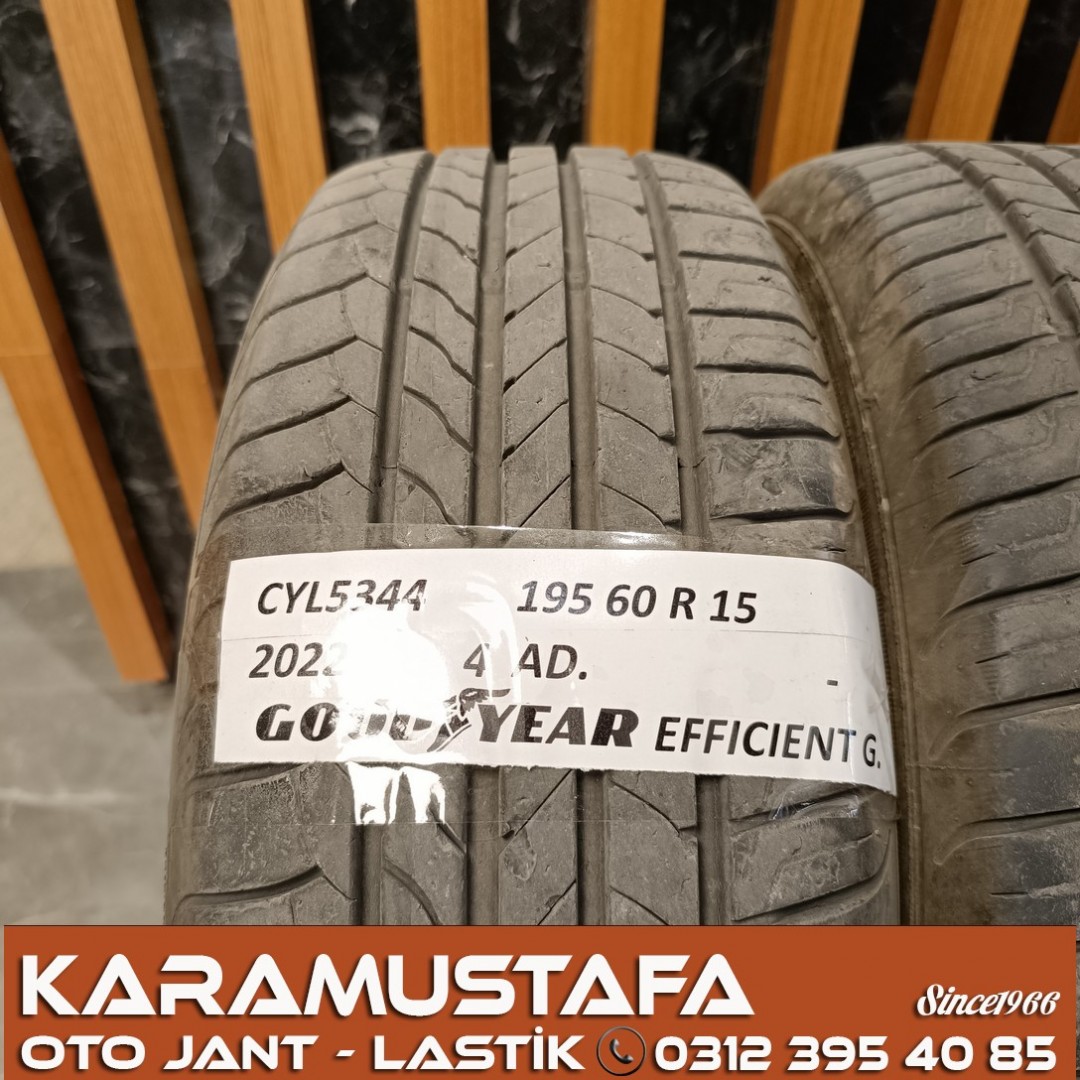 195 60 R 15 GOODYEAR EFG 88H * 2022 * 4 ADET * CYL5344