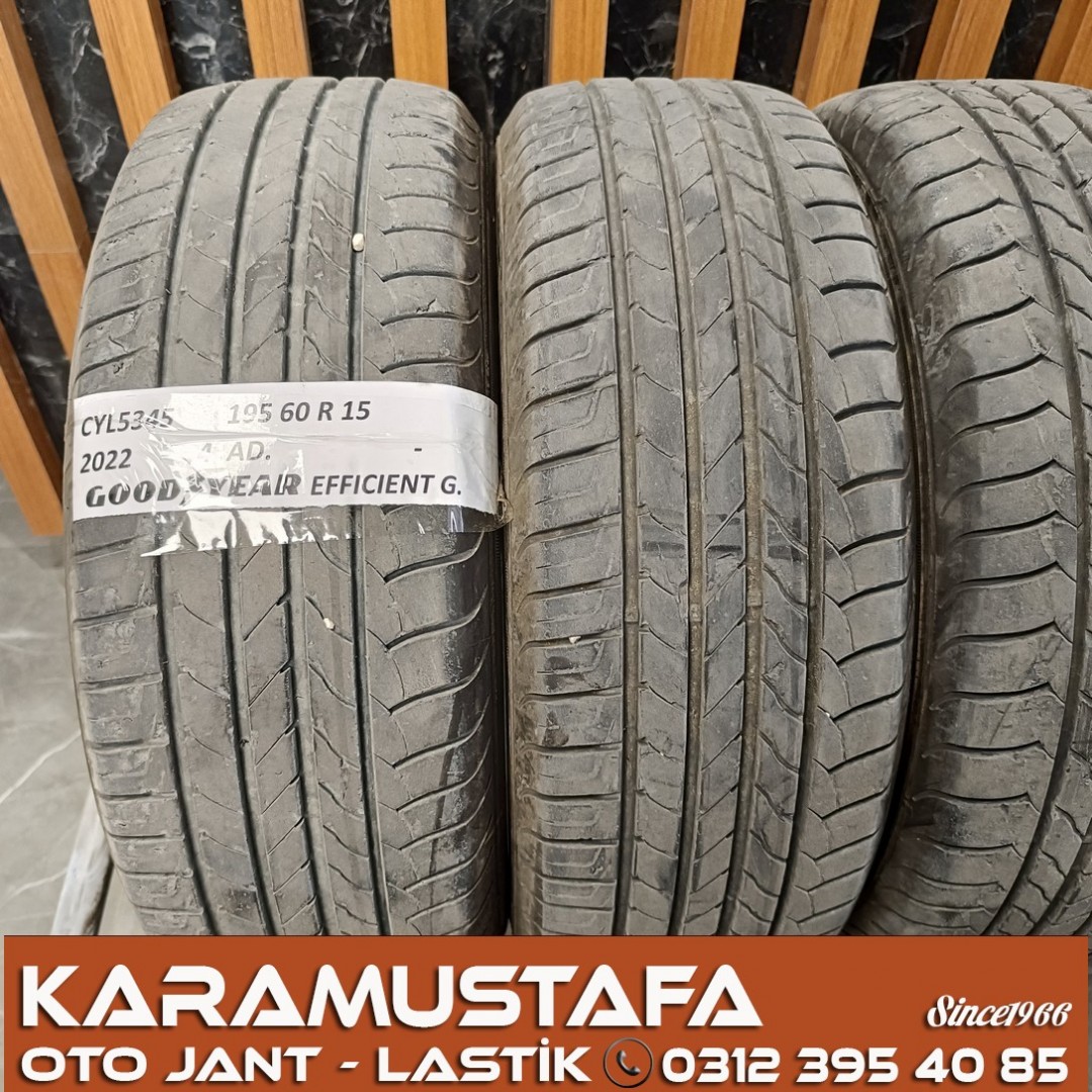 195 60 R 15 GOODYEAR EFG 88H * 2022 * 4 ADET * CYL5345