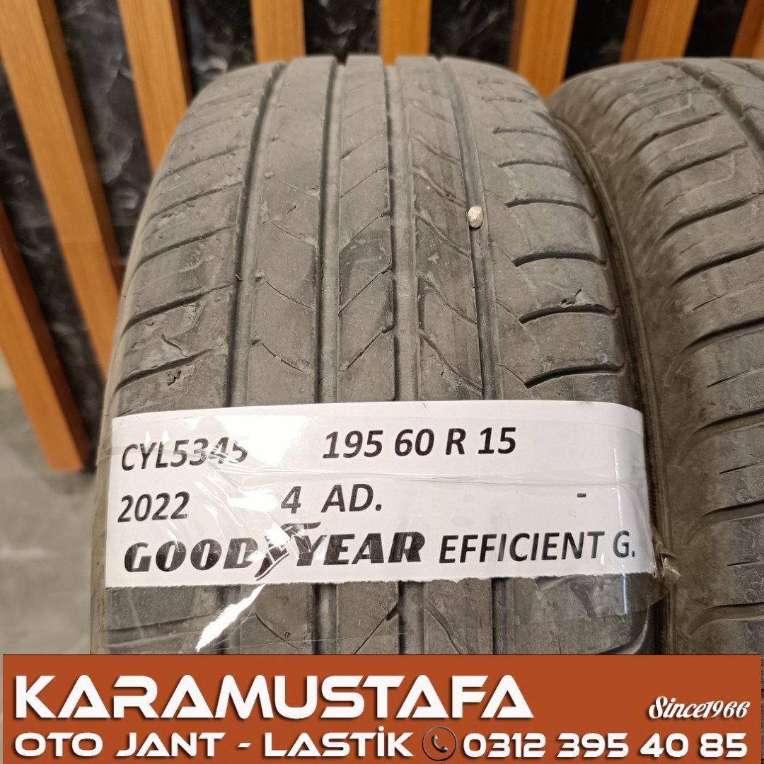 195 60 R 15 GOODYEAR EFG 88H * 2022 * 4 ADET * CYL5345