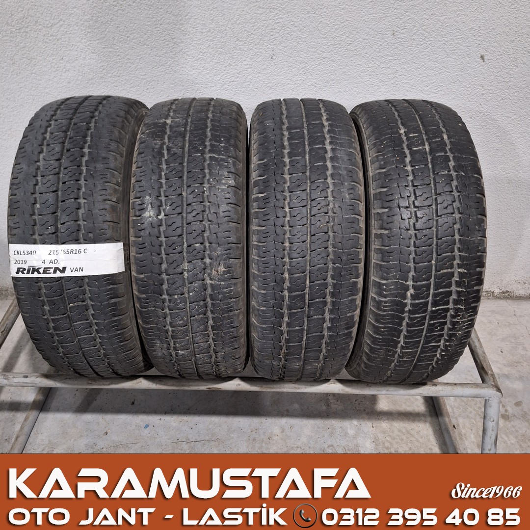 215 65 R 16 RIKEN VAN 104T * 2019 * 4 ADET * CYL5349