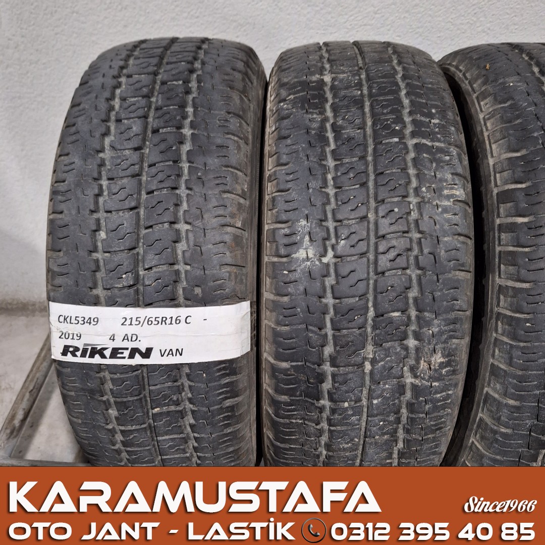 215 65 R 16 RIKEN VAN 104T * 2019 * 4 ADET * CYL5349