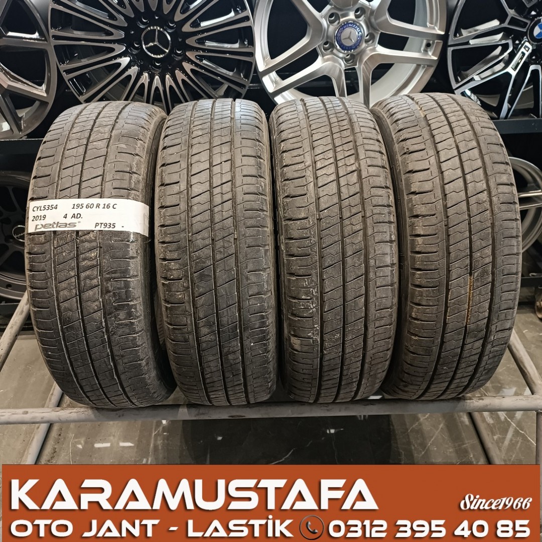 195 60 R 16 PETLAS PT935 99T * 2019 * 4 ADET * CYL5354