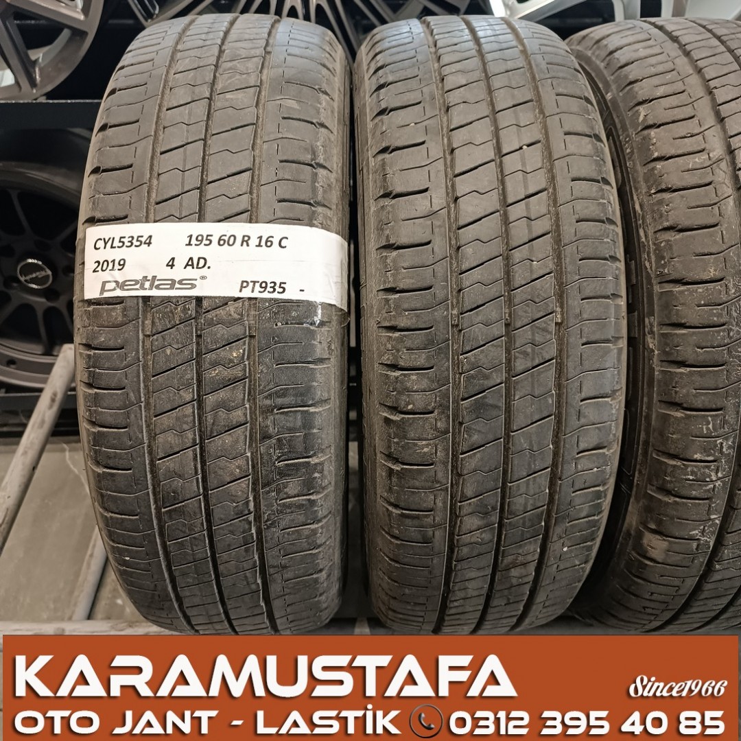 195 60 R 16 PETLAS PT935 99T * 2019 * 4 ADET * CYL5354