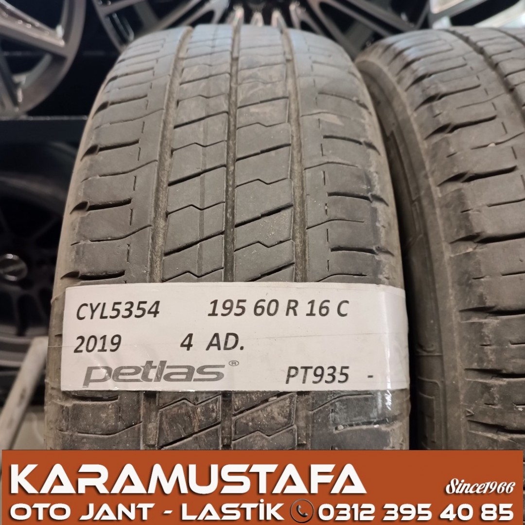 195 60 R 16 PETLAS PT935 99T * 2019 * 4 ADET * CYL5354