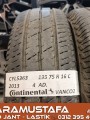 195 75 R 16 CONTINENTAL VANCO2  109R * 2013 * 4 ADET * CYL5363