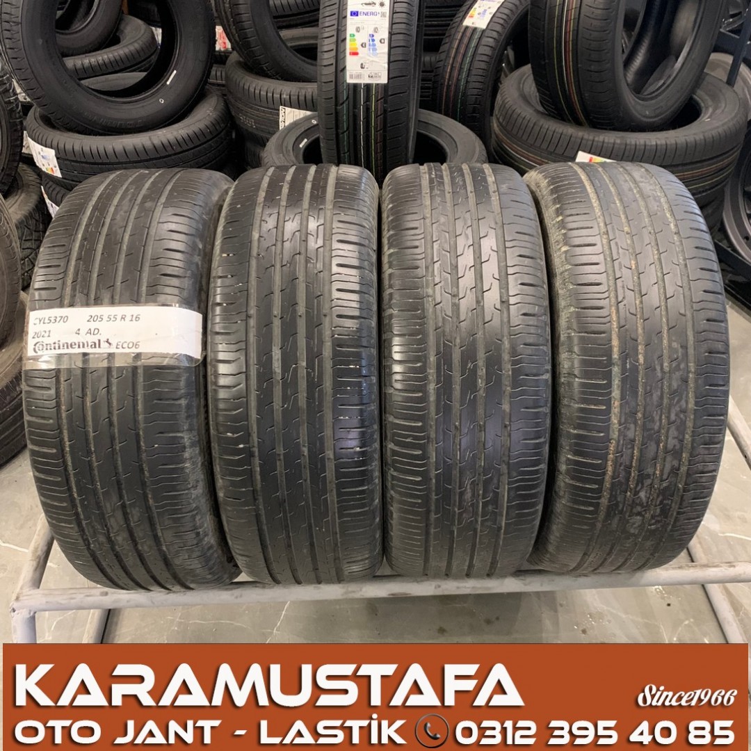 205 55 R 16  CONTINENTAL ECO6 94V * 2021 * 4 ADET * CYL5370
