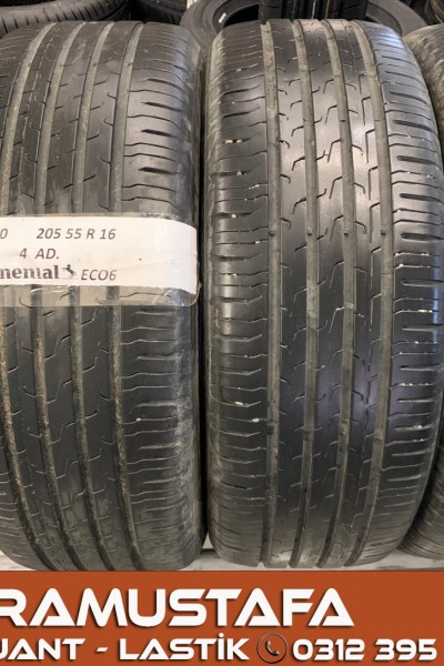 205 55 R 16  CONTINENTAL ECO6 94V * 2021 * 4 ADET * CYL5370 **