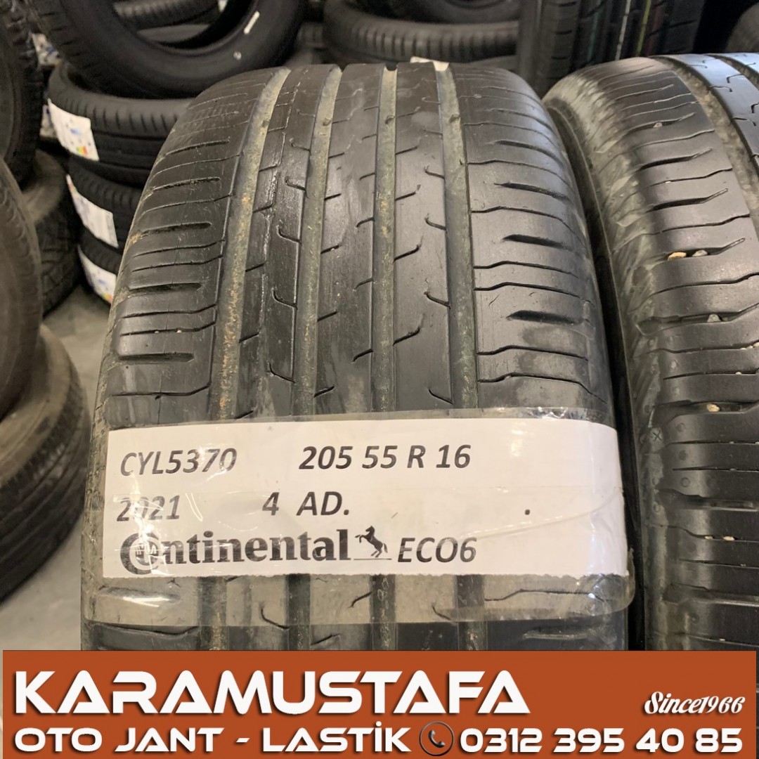 205 55 R 16  CONTINENTAL ECO6 94V * 2021 * 4 ADET * CYL5370