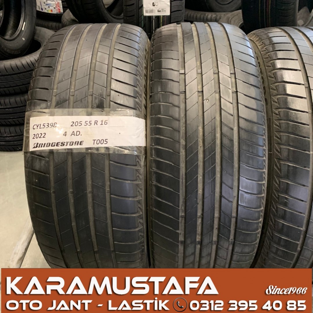 205 55 R 16 BRIDGESTONE T005 91V * 2022 * 4 ADET * CYL5398