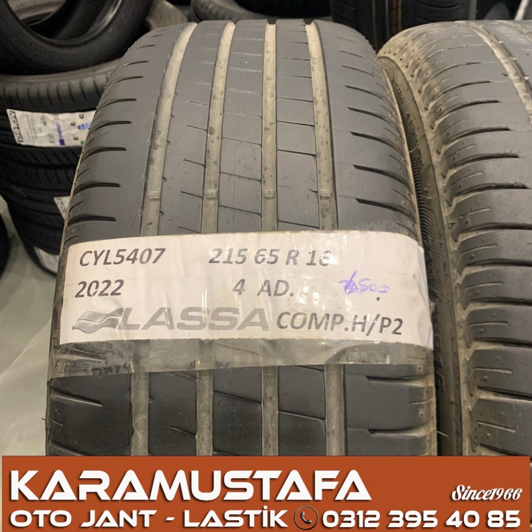 215 65 R 16 LASSA COMPETUS HP2 102V * 2022 * 4 ADET * CYL5407