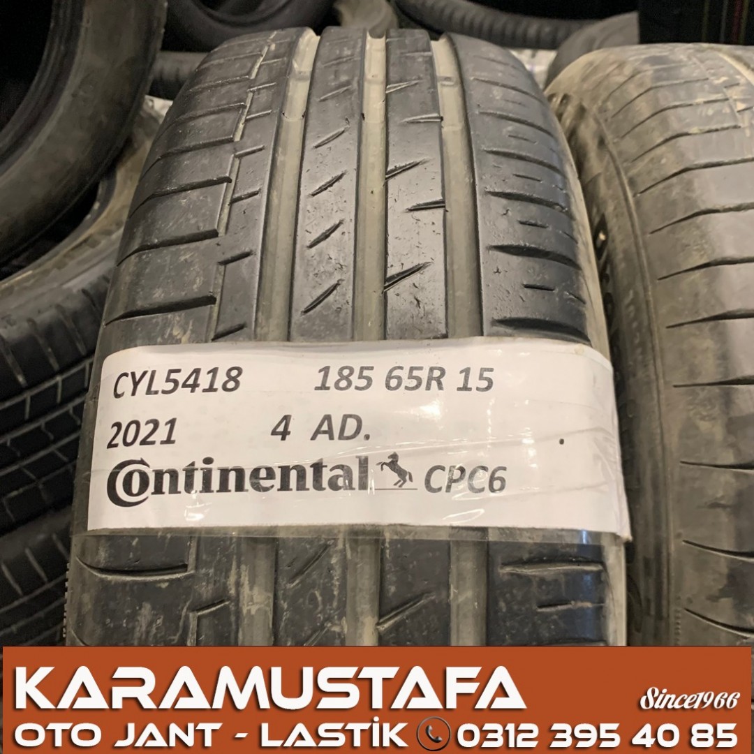 185 65 R 15 CONTINENTAL CPC6 88H * 2021 * 4 ADET * CYL5418