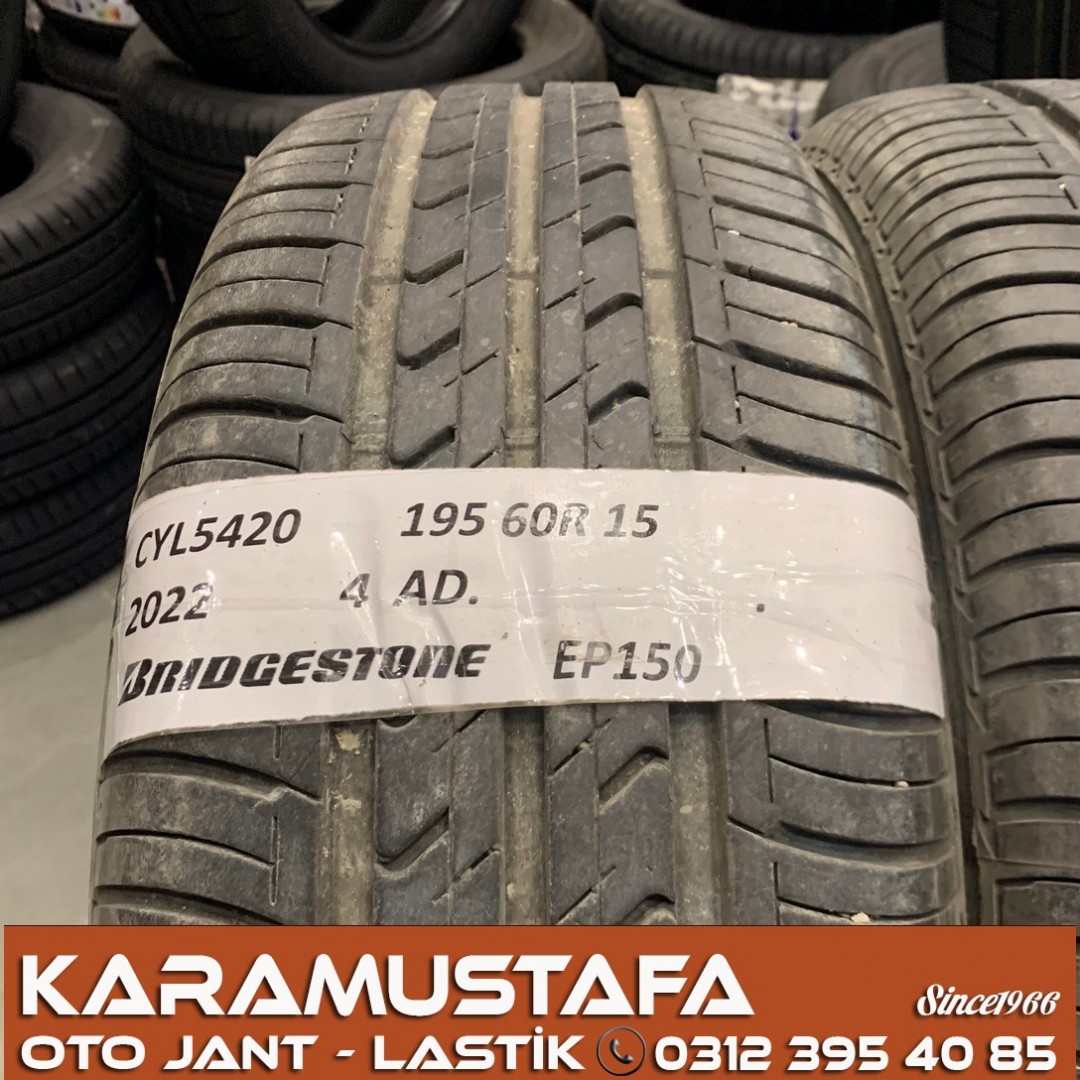195 60 R 15 BRIDGESTONE EP150 88H * 2022 * 4 ADET * CYL5420