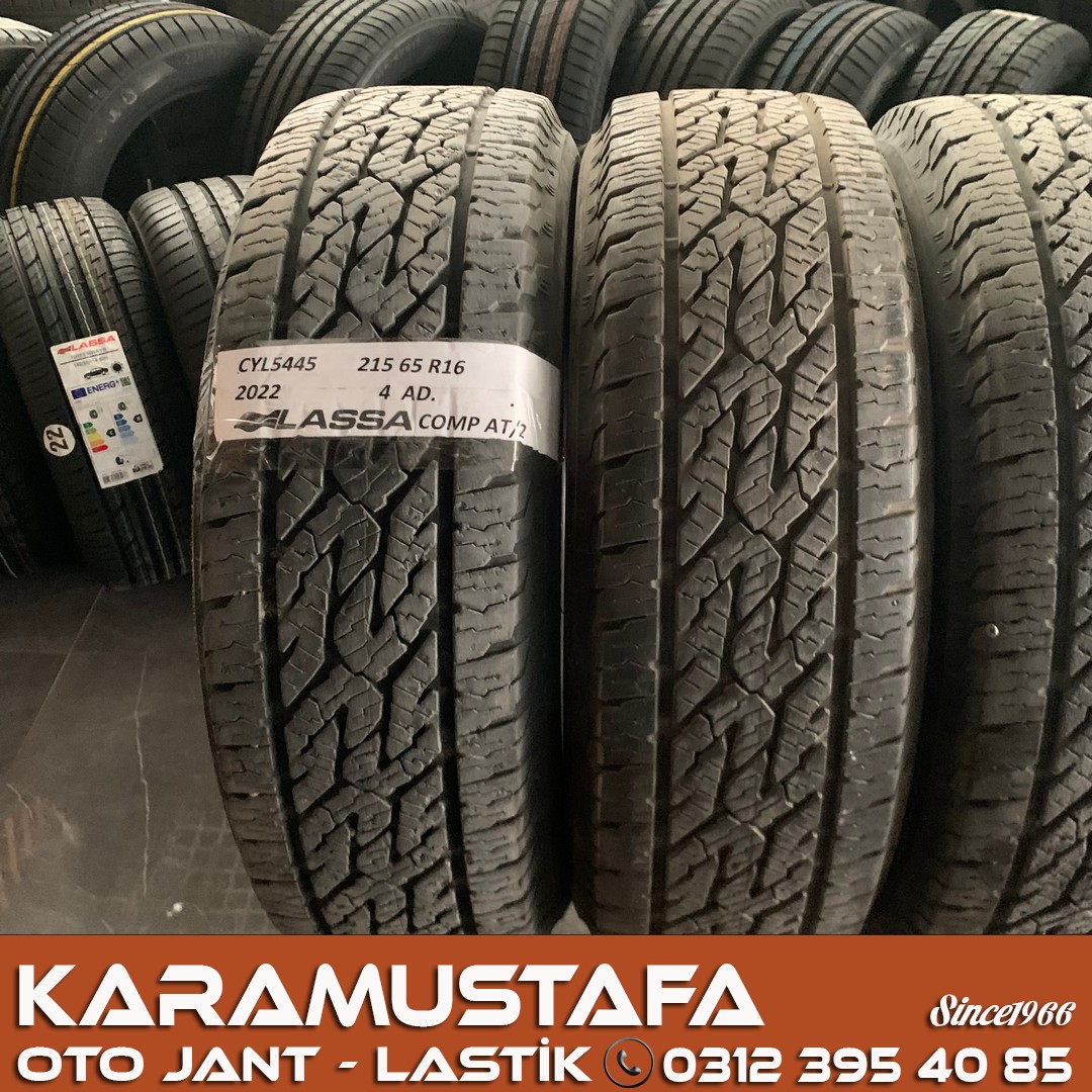 215 65 R 16 LASSA COM AT2 102T * 2022 * 4 ADET * CYL5445