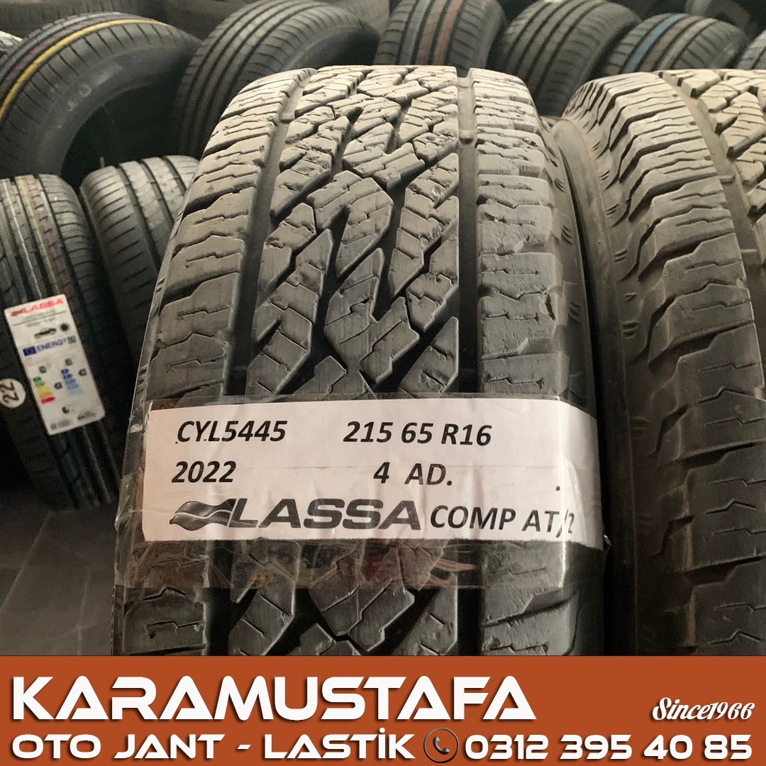 215 65 R 16 LASSA COM AT2 102T * 2022 * 4 ADET * CYL5445