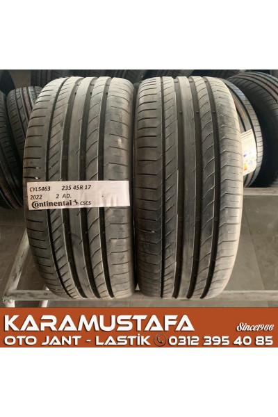 235 45 R 17 CONTINENTAL CSC5 94W * 2022 * 2 ADET * CYL5463