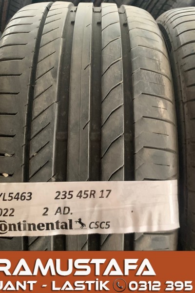 235 45 R 17 CONTINENTAL CSC5 94W * 2022 * 2 ADET * CYL5463