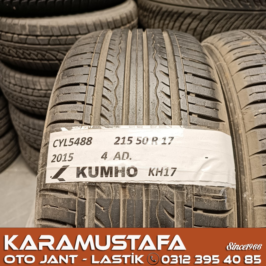 215 50 R 17 KUMHO KH17 91V * 2015 * 2 ADET * CYL5488