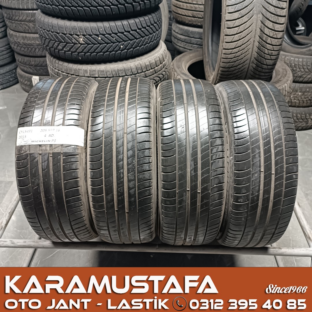 205 55 R 16 MICHELIN PRIMACY3 91V * 2015 * 4 ADET * CYL5491
