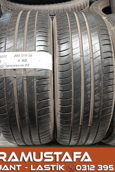 205 55 R 16 MICHELIN PRIMACY3 91V * 2015 * 4 ADET * CYL5491 **
