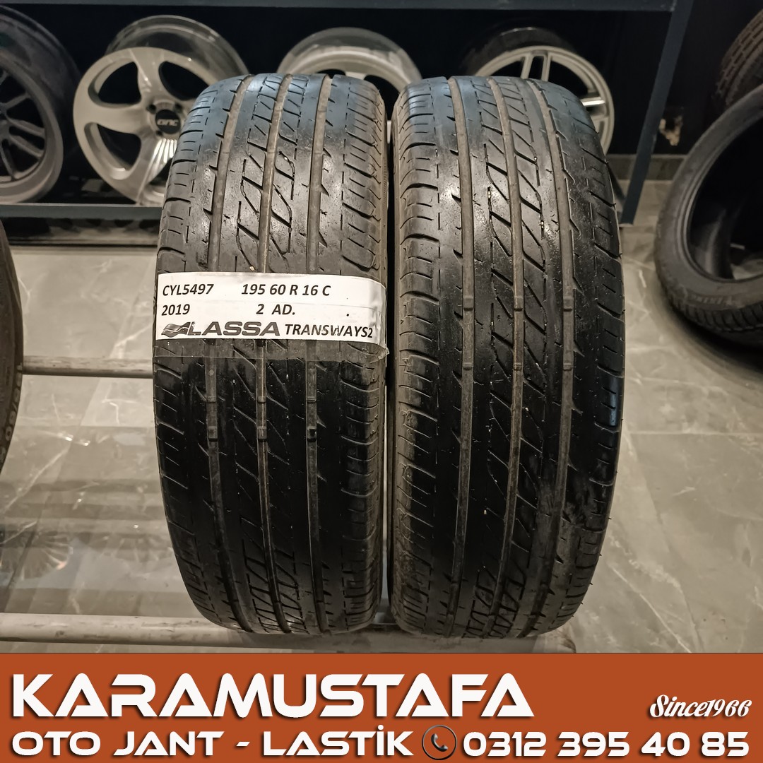 195 60 R 16 LASSA TRANSWAYS2 99T * 2019 * 2 ADET * CYL5497