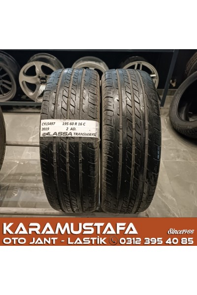 195 60 R 16 LASSA TRANSWAYS2 99T * 2019 * 2 ADET * CYL5497 **