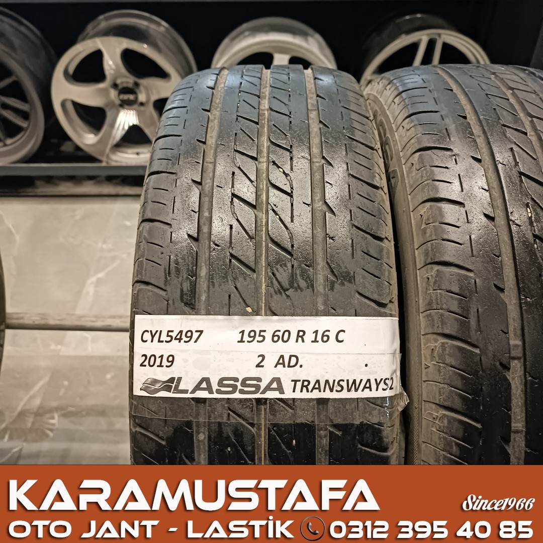 195 60 R 16 LASSA TRANSWAYS2 99T * 2019 * 2 ADET * CYL5497