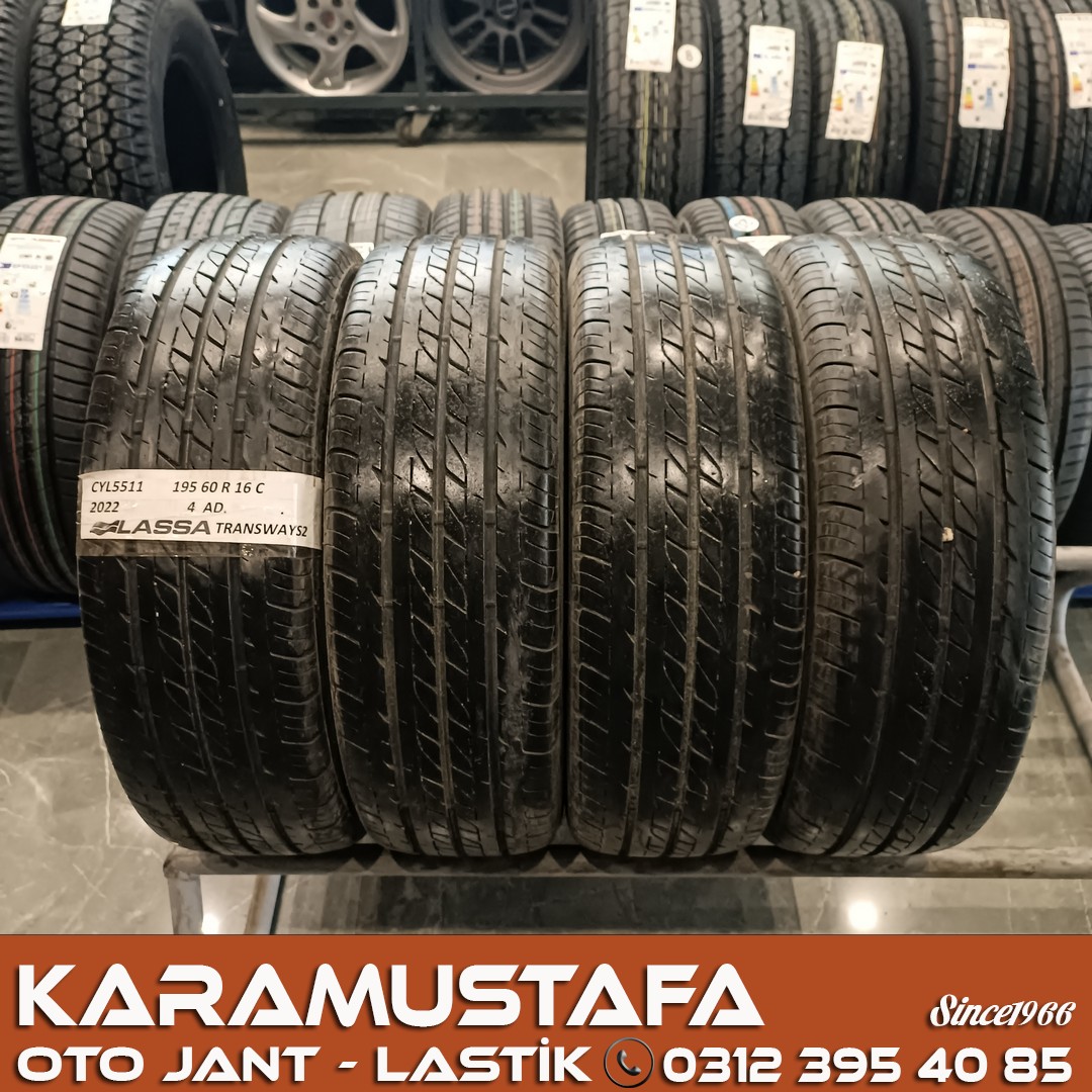 195 60 R 16 LASSA TRANSWAY2 99T * 2022 * 4 ADET * CYL5511