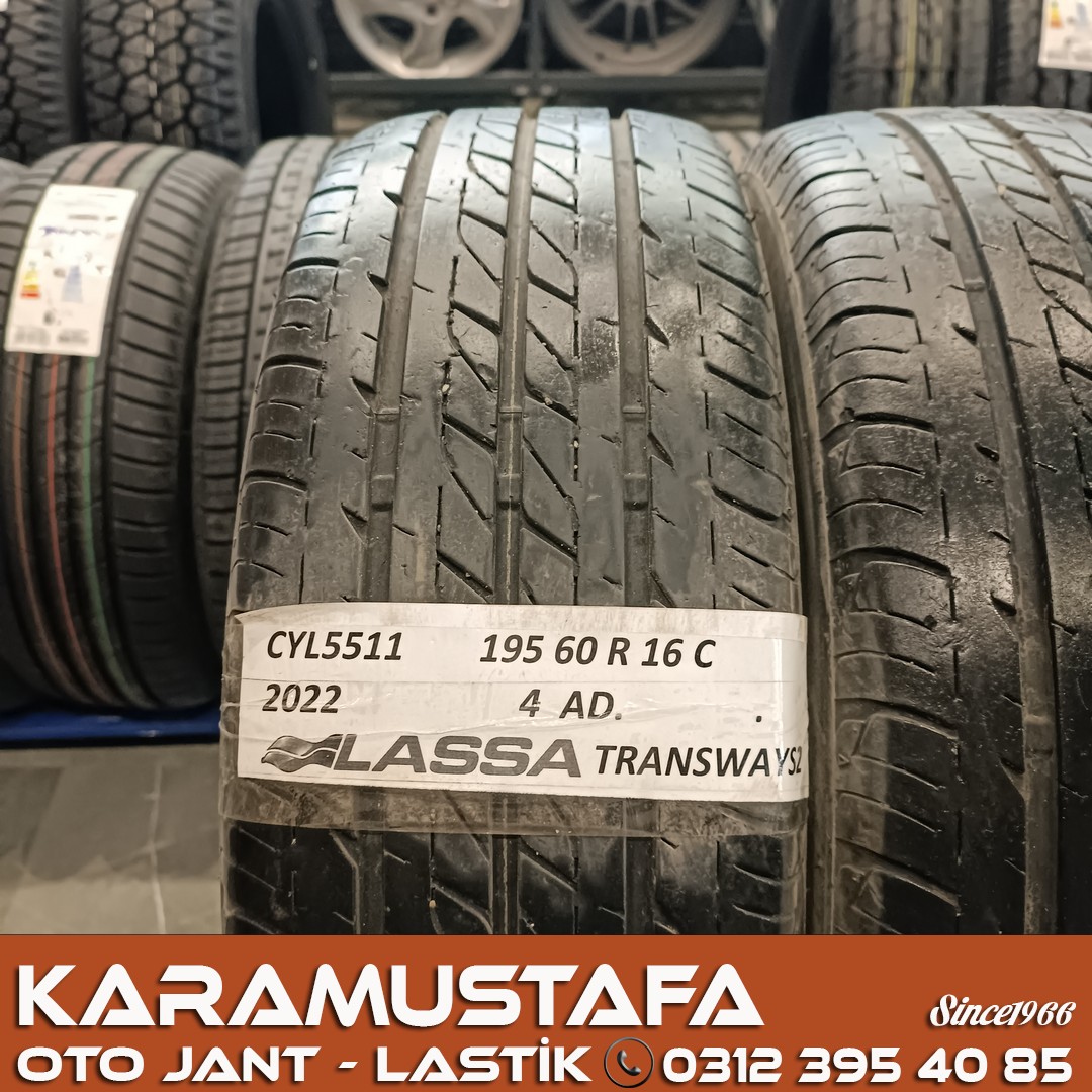 195 60 R 16 LASSA TRANSWAY2 99T * 2022 * 4 ADET * CYL5511
