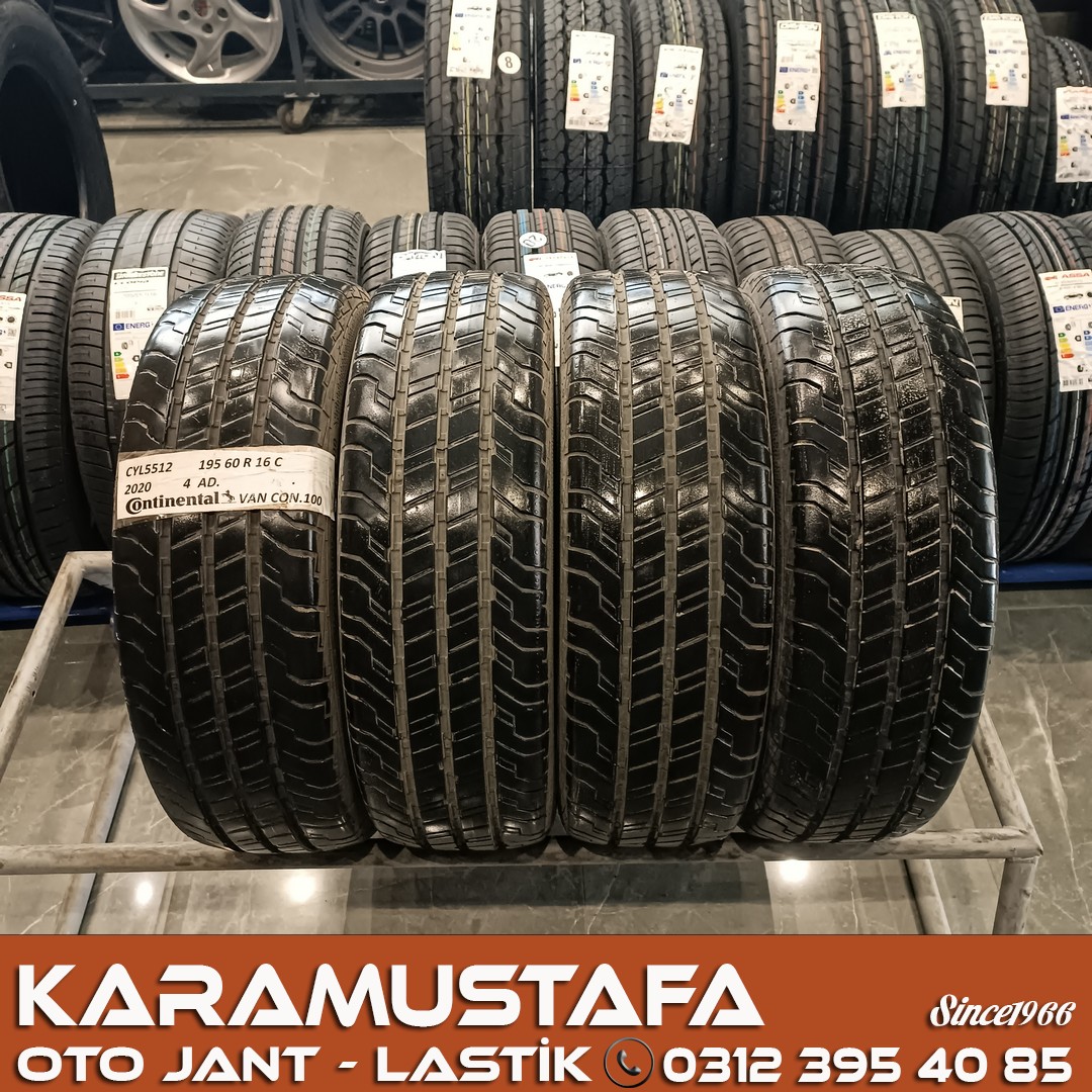 195 60 R 16 CONTINENTAL VAN CONTACT100 99H * 2020 * 4 ADET * CYL5512
